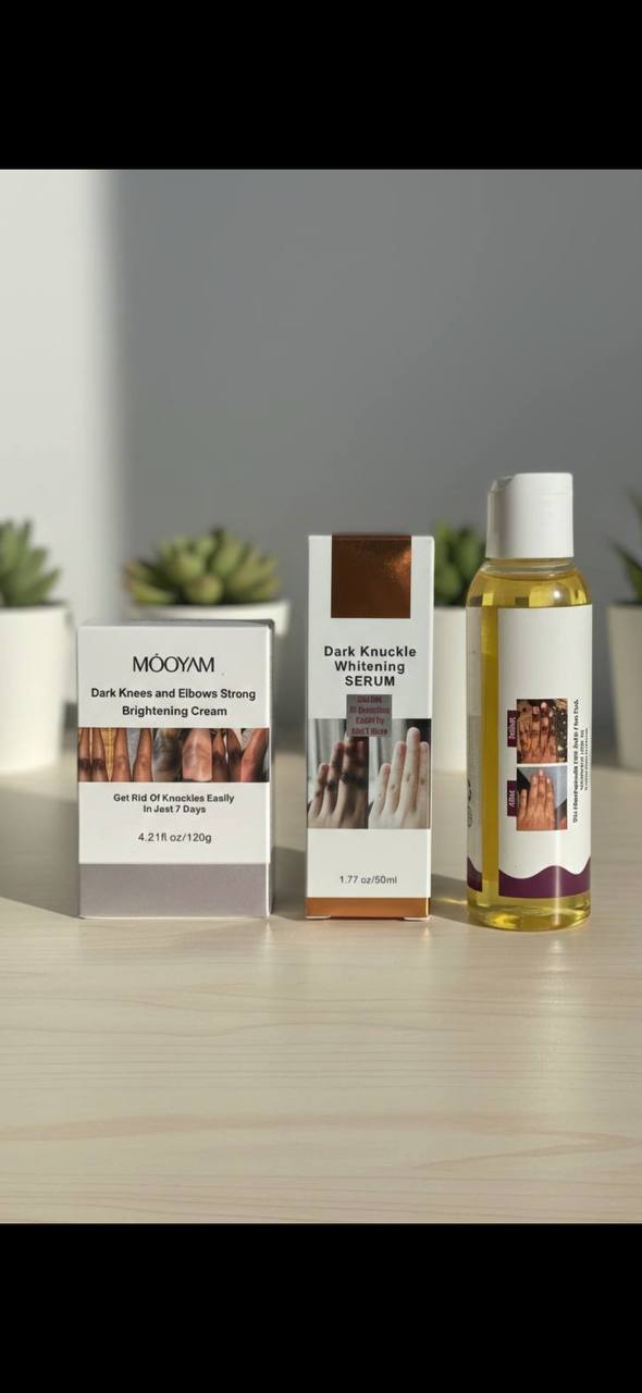 Dark Knuckle Brightening Kit \\Brightening Cream + Whitening Oil + Whitening Serum
